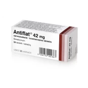 ANTIFLAT 42 mg kramtomosios tabletės N50 kaina