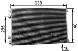 Kondensatorius, oro kondicionierius MAHLE AC 360 001S kaina