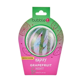 Happy bath bomb - Greipfrutų ir mėtų vonios "bomba", 150g