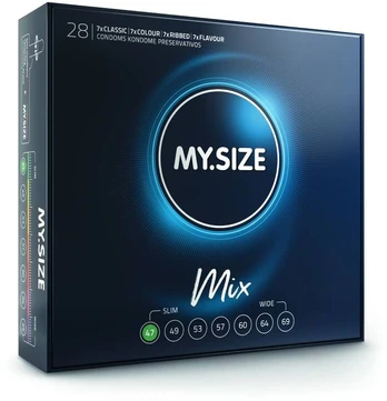 My Size Mix MANO DYDIS - MIX PREzervatyvai 47 MM 28 Vnt