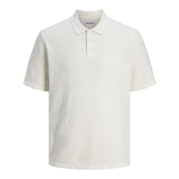 Megzta palaidinė vyrams, Balta, George knit polo