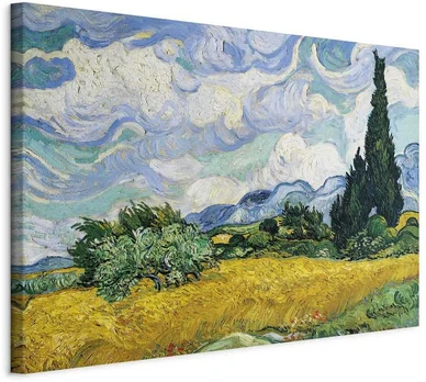 Artgeist Paveikslas - Vincent Van Gogh – Wheat Field with Cypresses