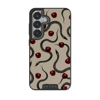 Sinful - Samsung Galaxy S25 Case, Elite Dark (Magnetic) / Silver