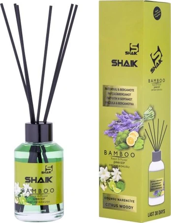 Namų kvapas su lazdelėmis SHAIK PATCHULI AND BERGAMOTE 115 ml.