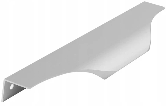 Aliuminio kraštinis baldinis rankenėlė, 320/340 mm, sidabrinė