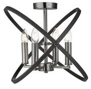 Sietynas kabinamas Searchlight Hoopla 8344-4PW, 60 W, E14