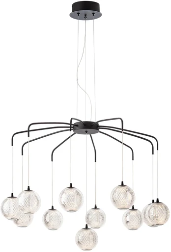 42W LED pakabinamas šviestuvas GIANET, juodas, 3000K