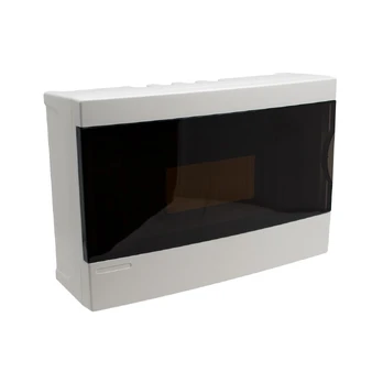 Distribution box wall mounted 12 modules, transparent door, IP40