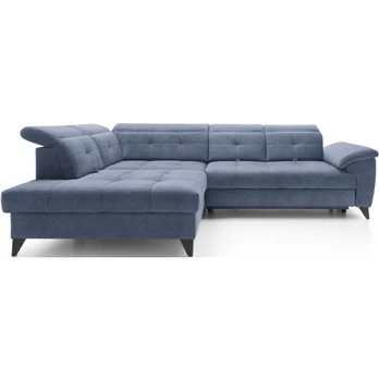 Kampinė sofa Inferne, tamsiai mėlyna