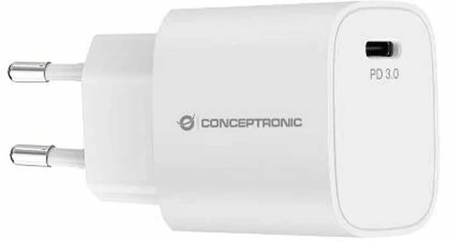 Sieninis įkroviklis Conceptronic 120550103101 Balta 20 W