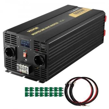Keitiklis 6000W 12V į 230V su LCD ekranu