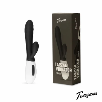 Teazers Rabbit Series kiškio tipo vibratorius, silikoninis, juodas