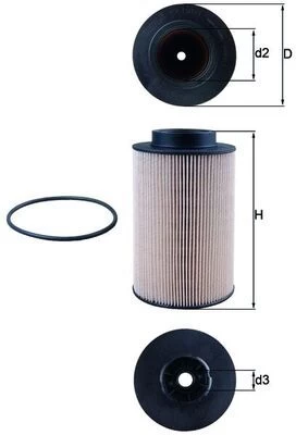 Kuro filtras KNECHT KX 191/1D
