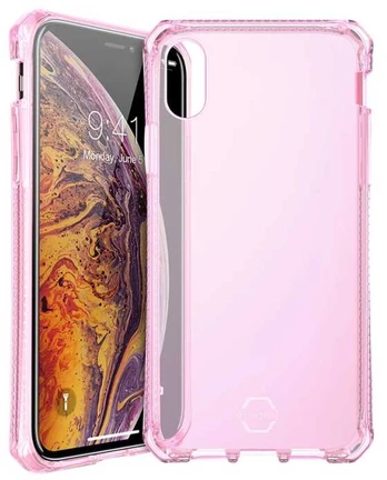 Dėklas ITSKINS SPECTRUM CLEAR cover til iPhone XS Max®. Lyserød
