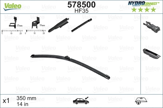 VALEO 578500 HYDROCONNECT valytuvai