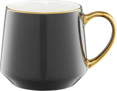 Puodelis Royal 460 ml grafito-auksinė AMBITION