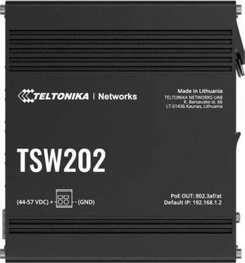 Pramoninis valdomas jungiklis TSW202 2xSFP 8xPoE+ L2/L3