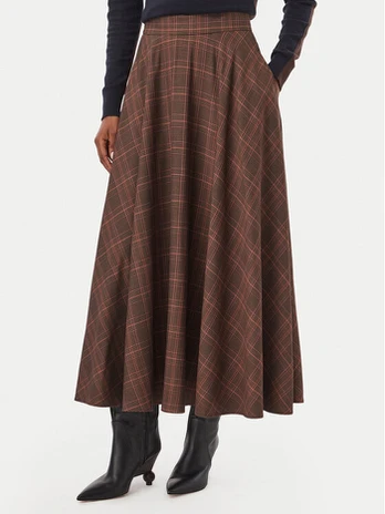 MAX&Co. Trapecijos formos sijonas Micio 2626106063200 Ruda Regular Fit
