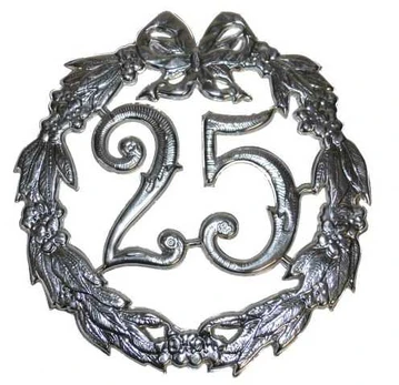 ESPA Sølv krans 25 år, 25 cm