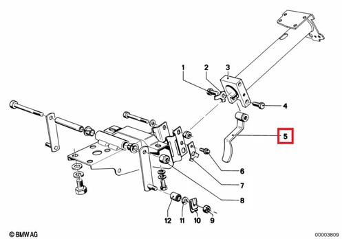 BMW Lever 5 E12 5 E28 2.5CS 6 E24 2500 Originalus 32311152992