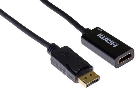 Mercodan PRO Displayport til HDMI adapter, DP han til HDMI hun,