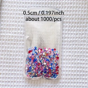 Stiklo karoliukai 5 mm, 1000vnt