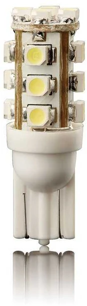 LED Lemputė 2vnt. automobilinė 12V 5W T10 16led
