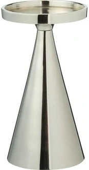 Dekoratyvinė žvakidė, sidabrinė, 17 cm