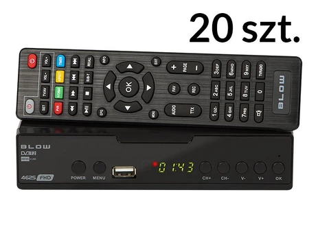 Naujos prekės // 77-060# Dekoder tuner dvb-t2 blow 4625fhd opakowanie v2