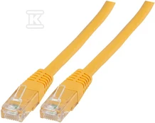 Securitynet PATCHCORD RJ45 U/UTP 6 PVC CCA ŻÓŁ 3