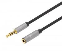 Kabelis Manhattan Jack 3.5mm - Jack 3.5mm 3m pilkas (356046)