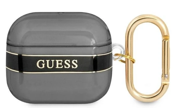 Dėklas Guess GUA3HHTSK AirPods 3 Juodas