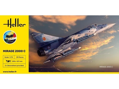 Heller - Mirage 2000 C Dovanų komplektas, 1/72, 56303