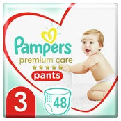 Sauskelnės PAMPERS Premium Pants, Value Pack,3 dydis, 48 vnt. kaina