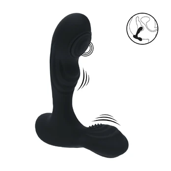 LEVELZ Stealth Black Silicone Intimate Prostate Device with Ball Stimulator