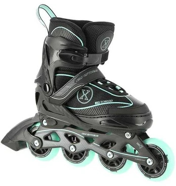 NA11008 Juodas-MINT DYDIS. L (39-42) NILS EXTREME INLINE pačiūžos