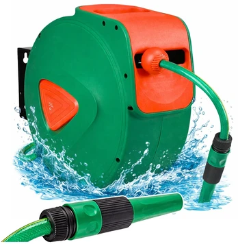 Automatinė rite su laistymo žarna, 20 m + 2 m