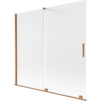 Dušo sienelė Mexen Velar, 170 cm x 150 cm, skaidri/vario