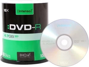 Duomenų laikmena Intenso, 4.7 GB, 100vnt.