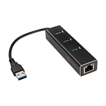 HUB USB SilverStone 1x RJ-45 + 3x USB-A 3.0 (SST-EP04)