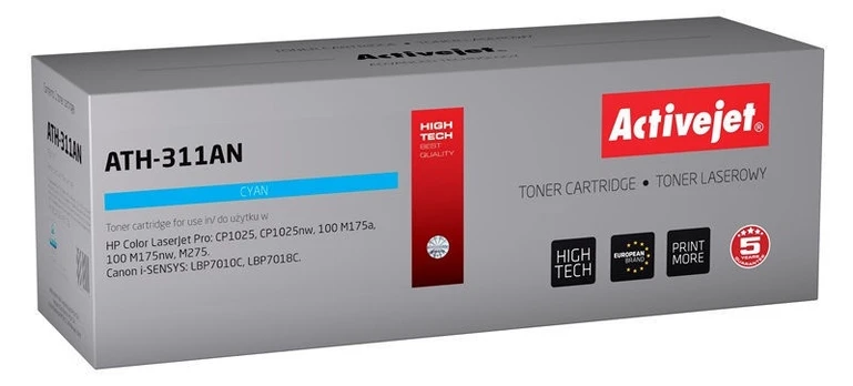 Tonerių kasetė ActiveJet Premium ATH-311AN, mėlyna