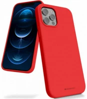 Dėklas Mercury Silicone Case Apple iPhone 15 Plus raudonas
