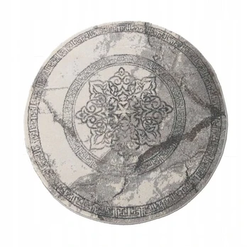 Modernus apvalus kilimas Aroy 04, pilkas, 80 cm