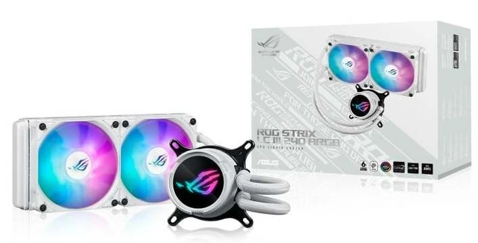 Asus WAK ROG Strix LC III 240 ARGB Baltas Edition