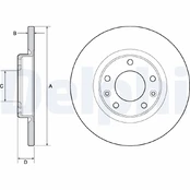 DELPHI BG4661C Brake Disc kaina