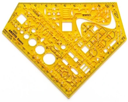 Aristo ARISTO Szablon kątownik elektrinis Format 155 x 155mm