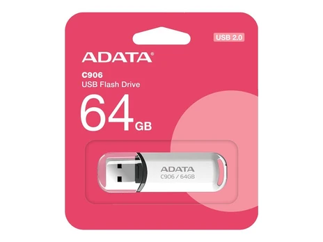 ADATA | USB Flash Drive | C906 | 64 GB | USB 2.0 | White