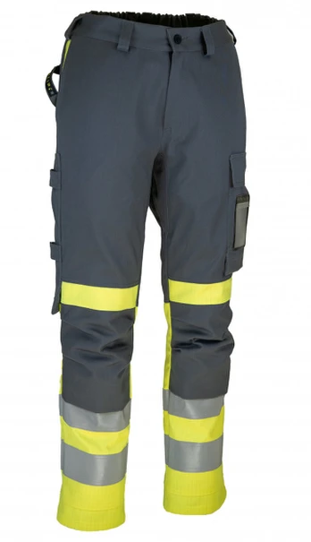 Pants for welders 6447 hi-vis CL1, yellow/grey 60, Dimex
