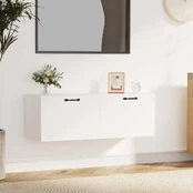 Sieninė spintelė, balta, 100x36,5x35cm, apdirbta mediena kaina