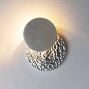 "Coronare Piccolo" LED sieninis šviestuvas, sidabro spalvos